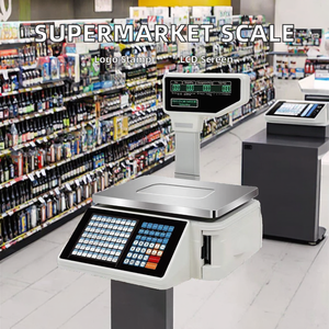 ميزان كاشير جديد للسوبر ماركت مع شاشة <span class=keywords><strong>LCD</strong></span> ودقة 1 جرام وطباعة الباركود والملصقات، يدعم التخصيص حسب الطلب - Product Image 3