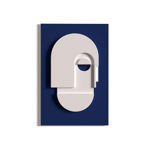 Personnalisation de l'usine: peinture de décoration d'entrée minimaliste de <span class=keywords><strong>style</strong></span> <span class=keywords><strong>japonais</strong></span>, peinture abstraite géométrique à cadre en bois. - Product Image 2