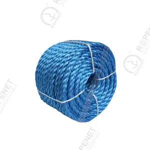 3 strand polypropylene rope PP twisted rope pp packaging rope
