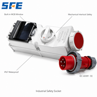 Boîtier de prise industrielle étanche SFE IEC60309 CE IP67 avec interrupteur et disjoncteur, OEM disponible