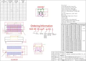 Conectores 70pin 2.2 di altezza-3.0-3.5-4.0-4.5mm scheda per BoardConnectors femmina adattatore universale