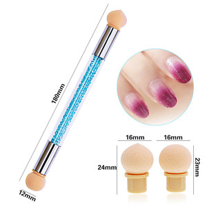 Pinceau double tête UV pour gel, stylo dégradé, outil professionnel de peinture d'ongles avec têtes éponge, idéal pour le DIY, doux et très vendu - Product Image 6