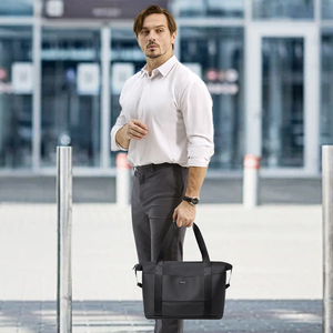 Tas Belanja Lipat Kain Nilon Hitam Tebal Berkualitas Tinggi, Ramah Lingkungan, dan Tahan Lama, Dapat Dikustomisasi Secara Grosir - Product Image 2