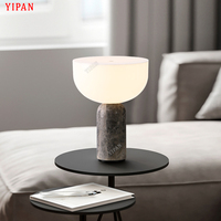 Lampes de table de bureau LED rechargeables sans fil Lampes de table modernes en marbre tactile Dimmable USB Batterie rechargeable Mable Home Decor Lampe portable