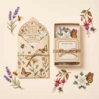 Autocollants transparents personnalisés pour scrapbooking, collection Secrets de la serre, en PET, pack d'autocollants transparents