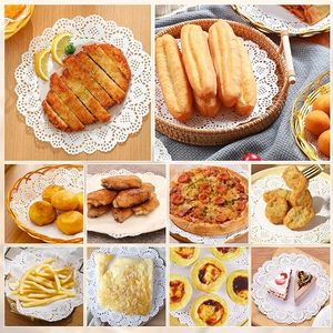 Paquete de 150 Manteles Individuales de Papel de Encaje Blanco <span class=keywords><strong>para</strong></span> Comida, Manualidades, Baby Showers, Fiestas, Bodas, Cumpleaños, Decoración de Mesa - Product Image 5