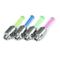 Lumière LED pour valve de pneu, multicolores, en plastique, étanche, batterie intégrée, Angbow CD-007, pour voiture, vélo, moto, conduite nocturne