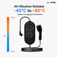 Chargeur EV portable GB/T 16A 3,5 kW, station de recharge pour voiture électrique de niveau 2, étanche IP65, EVSE 220V, chargeur domestique, contrôle par application Wifi