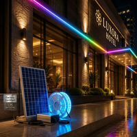 Décoration extérieure, bande lumineuse LED haute puissance 120W, étanche IP65, flexible, changement de couleur RVB, paysage routier, feux d'artifice, jardin