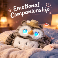 Robot en peluche interactif IA, compagnon robot interactif, pratique de la langue, chat vocal, apprentissage pour l'apprentissage des langues, Peluche IA