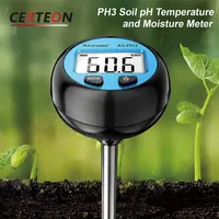 Testeur de Sol Numérique 3 en 1 pour pH Humidité Température Jardin Pelouse Pot de Fleurs Testeur de Sol