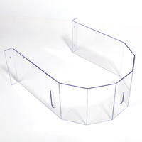 Équipement de découpe et de pliage de feuilles de PC transparentes à épaisseur personnalisée, couvercle de protection anti-UV/résistant à la chaleur, taille sur mesure