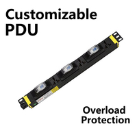 PDU 1U à 3 prises avec disjoncteurs individuels 1P 16A Protection contre les surcharges