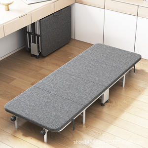Lit pliant Zhenfeng 190x60cm, structure métallique, lit simple pour adulte, pour la maison, le bureau ou l'hôpital - Product Image 1