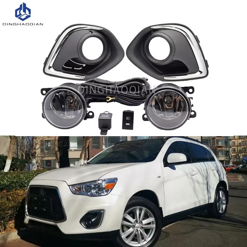Противотуманные фары для Mitsubishi ASX RVR Outlander Sport 2013-2015 Противотуманные фары решетка радиатора провода Жгут проводов комплект переключателей