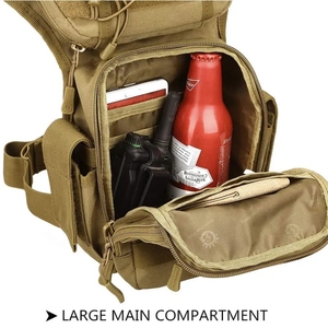 사용자 정의 로고 여행 휴대용 패니 팩 전술 다리 가방 남성 드롭 다리 파우치 허리 가방 방수 오토바이 허벅지 가방 - Product Image 2