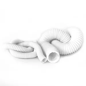 Tube d'évent en aluminium pvc d'importation à chaud d'échappement de fumée Chinmey avec conduit résistant à la chaleur tuyau de conduit d'air flexible en feuille d'aluminium 3 "10ft