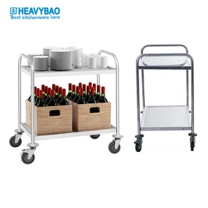 Heavybao sản phẩm phổ biến khách sạn thương mại 2/3/4/5 tầng ống tròn dịch vụ phòng thực phẩm Giao thông vận tải giỏ hàng xe đẩy - Product Image 2