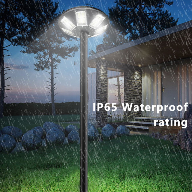 ZY Intelligent LED ABS All in One Road Round UFO 1000W IP65 Battery Solar Outdoor Street Lights Garden Lights