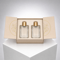 Boîte cadeau rigide à double porte personnalisée, vente en gros, boîte en carton premium, fermeture magnétique, pour cosmétiques, emballage cadeau de fête