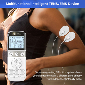 AsTec <strong>Physical</strong> <strong>Therapy</strong> <strong>Equipment</strong> Tens Machine Physiotherapy EMS Pulse Dual Channel Body Massager Muscle Stimulator Pain Relief - Product Image 6