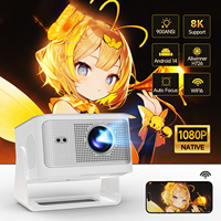 Projecteur de cinéma maison HY350Max 900 ANSI Auto Focus WiFi 6 BT54 Allwinner H726 Android 14 1080P natif