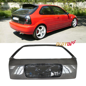 ฝากระโปรงท้ายคาร์บอนไฟเบอร์ทรง OEM สำหรับ Honda Civic EK4 EK9 <span class=keywords><strong>Hatchback</strong></span> ปี 1996 - 2000 - Product Image 2