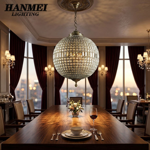 Lámpara Colgante de Cristal de Lujo Nórdico, Lámpara LED con Cuentas para Bodas, Hoteles, Sala de Estar HM-PB1002, Elegante Cristal D - Product Image 5