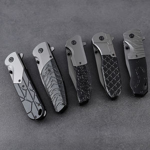 Hongrui Couteau de poche pliant personnalisable en acier inoxydable Camping tactique et auto-défense Poignée G10 DIY Grade OEM disponible - Product Image 6