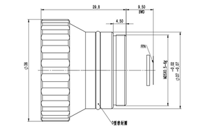 Infrarot-athermisches LWIR-Objektiv 8-12um Arbeits wellenlänge 640x512 Pixel EFL = 25mm M25 P0, 5 Wärme bild kamera objektiv - Product Image 5