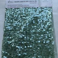 Tela de malla bordada de lujo con lentejuelas doradas grandes y pesadas, tela de gasa transparente ligera para vestidos de bikini y trajes de escenario