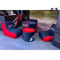 Chaise gonflable d'extérieur Tentspace avec LED pour la publicité d'événements sportifs Table gonflable de forme ronde Chaise et table d'événement