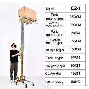 Mini apilador <span class=keywords><strong>manual</strong></span> portátil ligero para descarga de elevación apilamiento-<span class=keywords><strong>polipasto</strong></span> 60KG,80KG - Product Image 5
