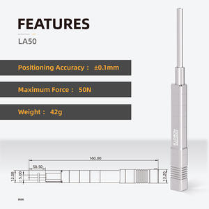 रोबोटिक्स, औद्योगिक और चिकित्सा उपकरणों के लिए LA50 माइक्रो इलेक्ट्रिक लीनियर सर्वो एक्चुएटर, स्ट्रोक 50 मिमी, फोर्स 50N, स्पीड 17 मिमी/सेकंड - Product Image 4