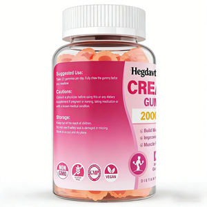 Gomitas de Monohidrato de Creatina, Suplemento Energético para el Desarrollo Muscular en Adultos, Sin Azúcar, Bajo en Carbohidratos, <span class=keywords><strong>Pre</strong></span>-Entrenamiento, Nutrición Deportiva, 2 Gomitas - Product Image 2