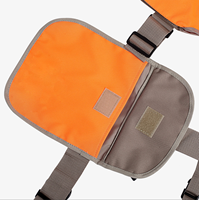 Boîtes de sécurité de sac d'oie orange vif confortable gilet unique professionnel exécuté de manière qualitative-déchargement pour la chasse sur le terrain