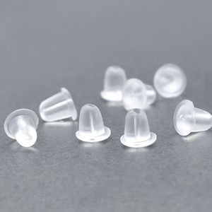 Tapas de Plástico Transparente en Forma de Bala para Pendientes, Accesorios de Joyería DIY, Primavera 2024, Origen Yiwu - Product Image 1