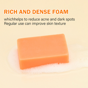สบู่อาบน้ำขมิ้น Kojic Acid สบู่ล้างหน้าและทำความสะอาดผิวป้องกัน<span class=keywords><strong>สิว</strong></span>ก้อนสบู่ล้างหน้าให้ขาวกระจ่างใสสบู่ล้างมือ - Product Image 2