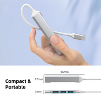 Hub USB C Multiports USB 2.0 3.0 480 Mbps 5 Gbit/s Adaptateur Répartiteur USB-A 4 Ports OTG pour MacBook Pro 13 15 Air Mi Pro pour HUAWEI