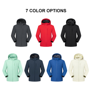 High Quality Durable Fleece Fabric Outdoor <strong>Jacket</strong> for Spring Autumn Customized Logo Embroidery Stand Windproof <strong>Waterproof</strong> <strong>Thin</strong> - Product Image 3