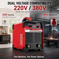 Machine à souder à l'arc puissante Zx7 400 Mma, 400a, inverseur DC industriel pour matériaux en acier inoxydable, en fer et en alliage