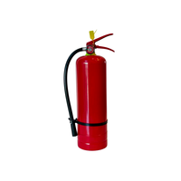 Extincteur à poudre sèche ABC de 1 kg avec manomètre rouge transparent de grande taille, valve en cuivre et base stable pour une intervention rapide en cas d'incendie