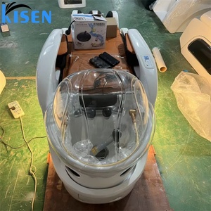 Fauteuil de massage et lit de lavage capillaire Kisen de luxe moderne pour salon de coiffure, avec circulation d'eau, vente en gros directe usine - Product Image 5