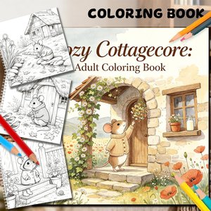 <span class=keywords><strong>Libro</strong></span> para Colorear Personalizado con Espiral, 24 Páginas, Estilo Cottagecore, para Aliviar el Estrés, Libros para Adultos, Regalos, Reventa, MOQ Bajo, OEM - Product Image 1