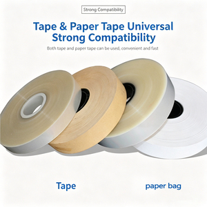 Machine <span class=keywords><strong>de</strong></span> cerclage automatique <span class=keywords><strong>de</strong></span> bureau pour ruban adhésif en papier <span class=keywords><strong>de</strong></span> 20 mm <span class=keywords><strong>de</strong></span> large - Product Image 4