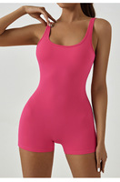 Combinaison de yoga sexy dos nu pour femme, ensemble de sport une pièce, combinaison push-up fessier, justaucorps de fitness, vêtements de sport pour l'entraînement