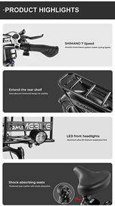 SAMEBIKE C05 PRO Bicicleta Elétrica Dobrável de 20 Polegadas para Adultos - Product Image 6