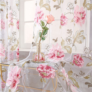 Rideau en <span class=keywords><strong>tulle</strong></span> transparent de style différent et moderne pour la porte de la fenêtre du salon - Product Image 2