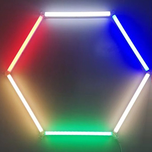 Nouvelles lampes LED hexagonales portables pour <span class=keywords><strong>garage</strong></span> et atelier, grandes lampes tubulaires hexagonales 110lm/W, indice de protection IP54, AC 85-265V, garantie de 2 ans - Product Image 4