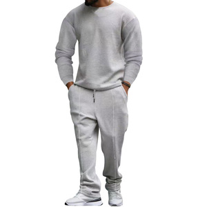 Men's Casual Sportswear Set Neck Long Sleeve Pullover Top Trousers Hip Hop <strong>Style</strong> Autumn Outdoor <strong>Tracksuit</strong> 2-Piece - Product Image 5